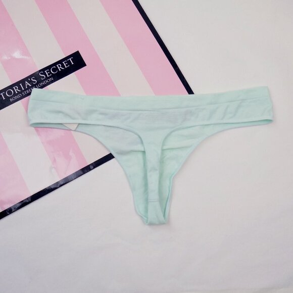 nwt VS seamless thong with saying no thx metallic - Picture 4 of 6